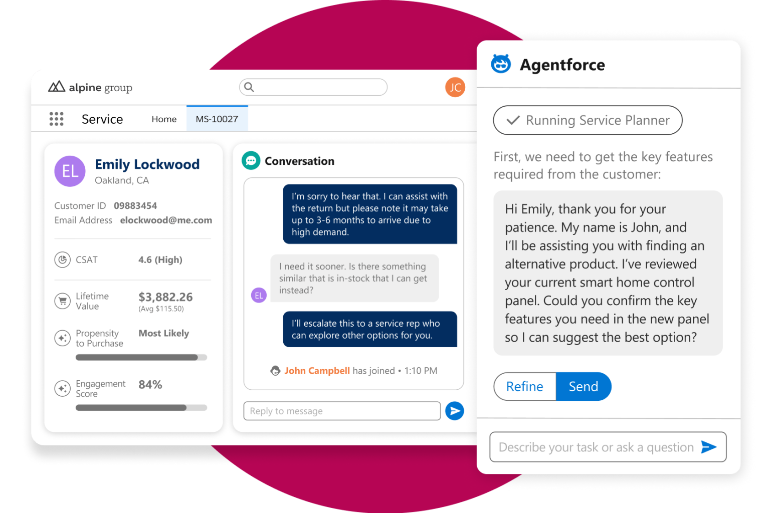 Salesforce Service Cloud Hero Image